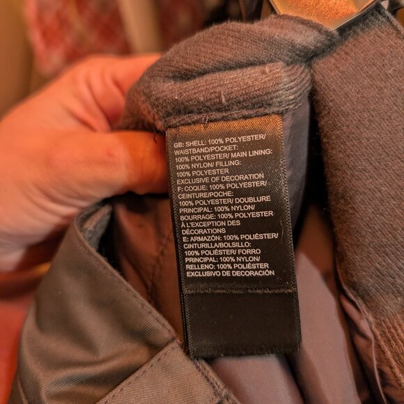 The North Face V4908 Women's Asphalt Grey Sally Snow Pants Size Medium Winter - Picture 7 of 8